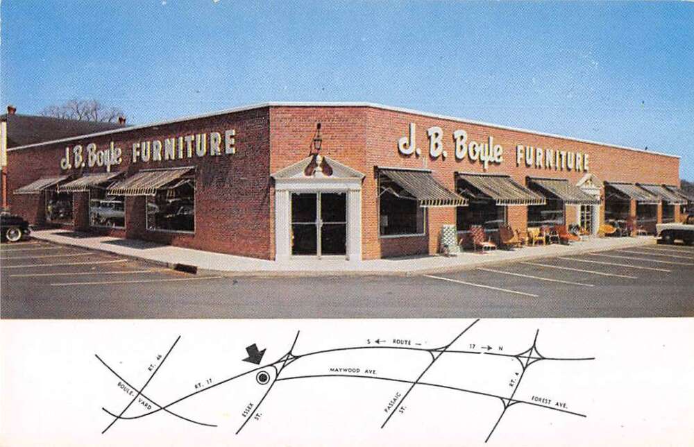Maywood New Jersey JB Boyle Furniture Co Vintage Postcard AA43758
