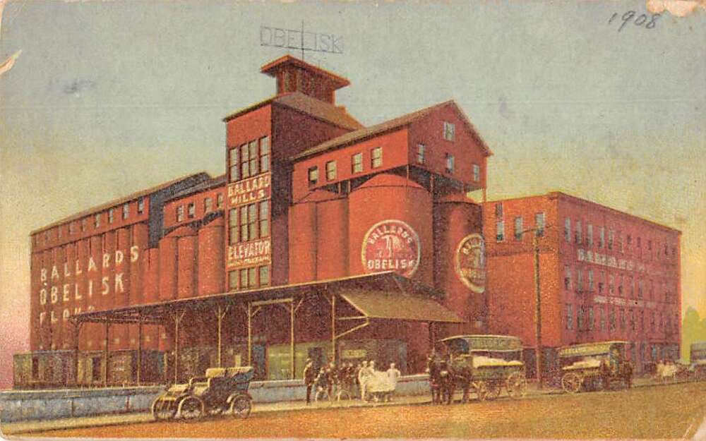 Louisville Kentucky Ballard Obelisk Flour Factory Vintage Postcard
