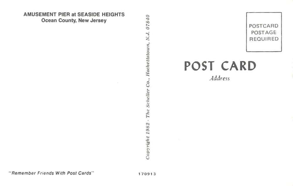 Seaside Heights New Jersey Amusement Pier Vintage Postcard AA43916 - Image 2