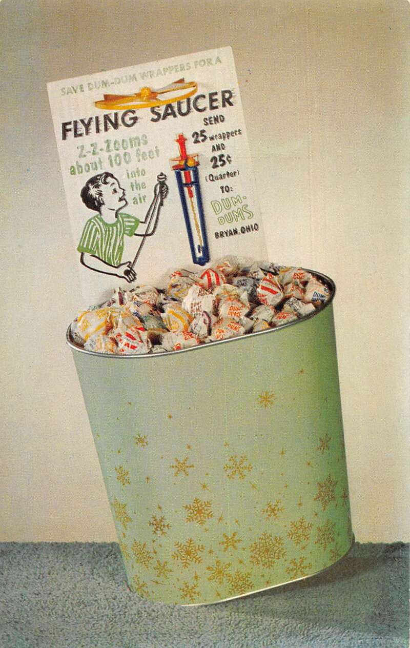 Bryan Ohio Dum Dum Spangler Candy Advertising Vintage Postcard AA44613