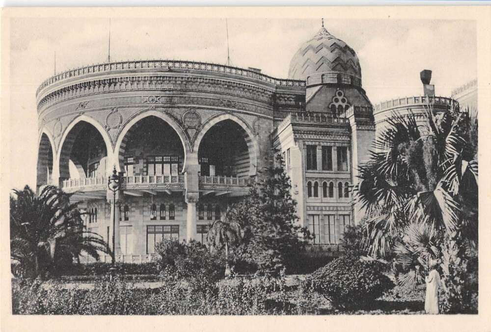 Cairo Egypt Heliopolis Palace Hotel Real Photo Vintage Postcard AA45278