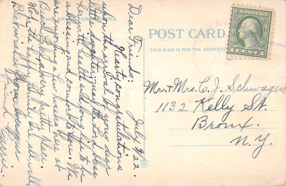 Beach Lake Pennsylvania Main Street Vintage Postcard AA48999 - Image 2