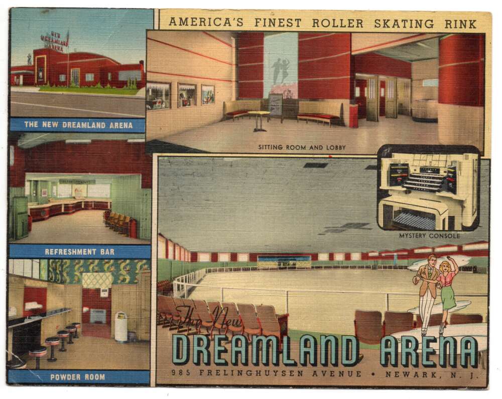 Newark New Jersey Dreamland Arena Roller Skating Rink Oversized