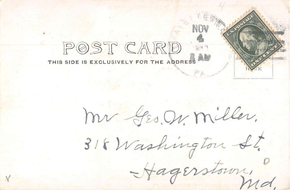 Fayetteville Pennsylvania Street Scene Vintage Postcard AA51129 - Image 2