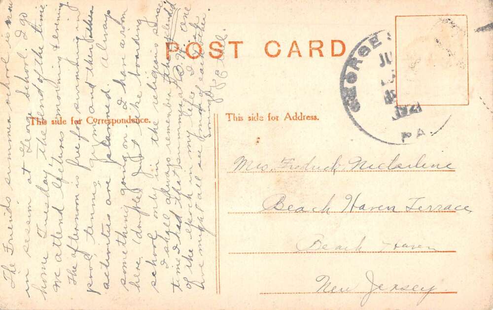 Newtown Pennsylvania Washington's Headquarters Vintage Postcard AA51813 - Image 2