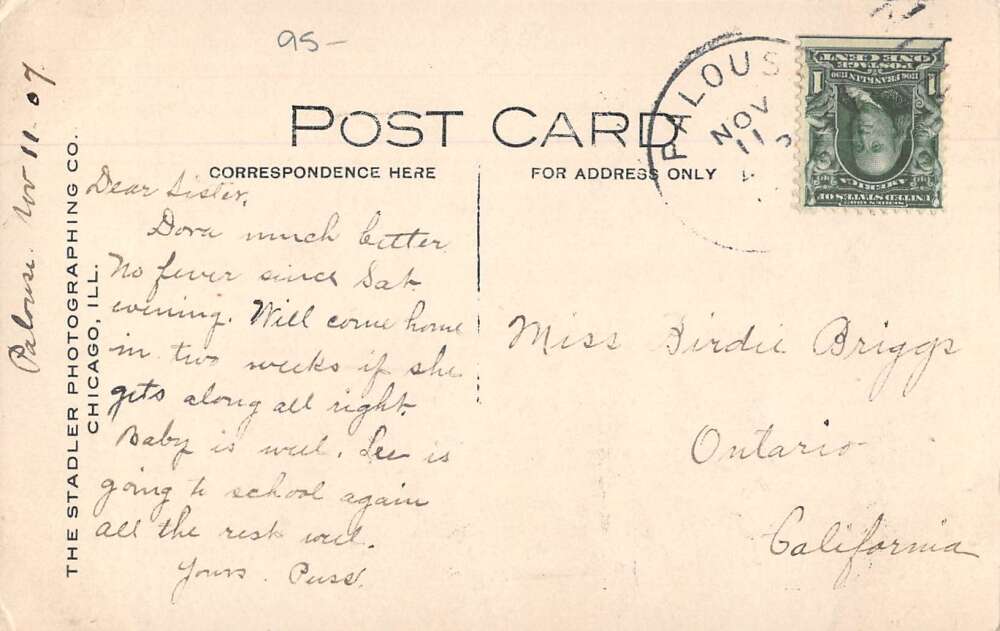 Palouse Washington Main Street Real Photo Vintage Postcard AA52155 - Image 2