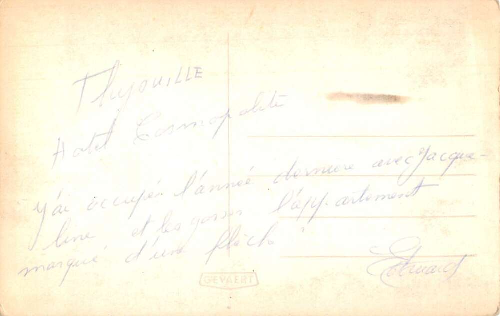 Thionville France Hotel Cosmospolite Real Photo Vintage Postcard AA55619 - Image 2