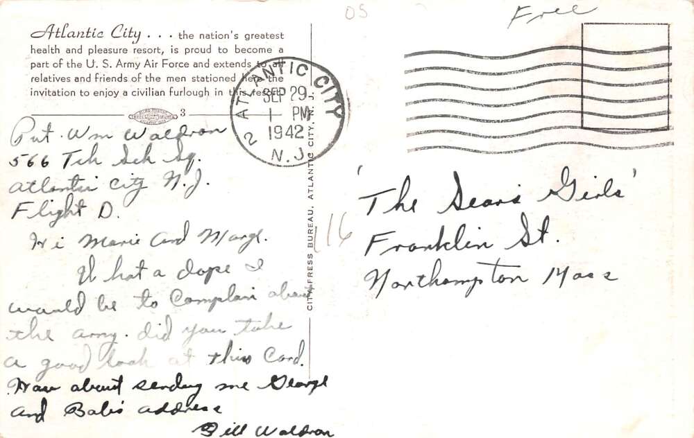 Atlantic City New Jersey Pageant Beauties Vintage Postcard AA57580 - Image 2