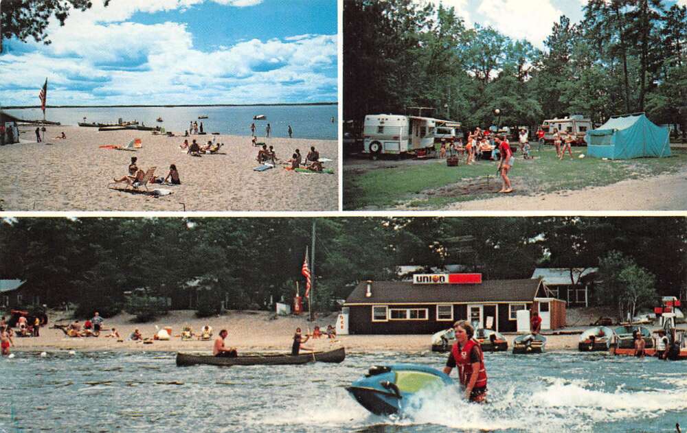Merrifield Minnesota Morningside Resort and Campground Vintage Postcard