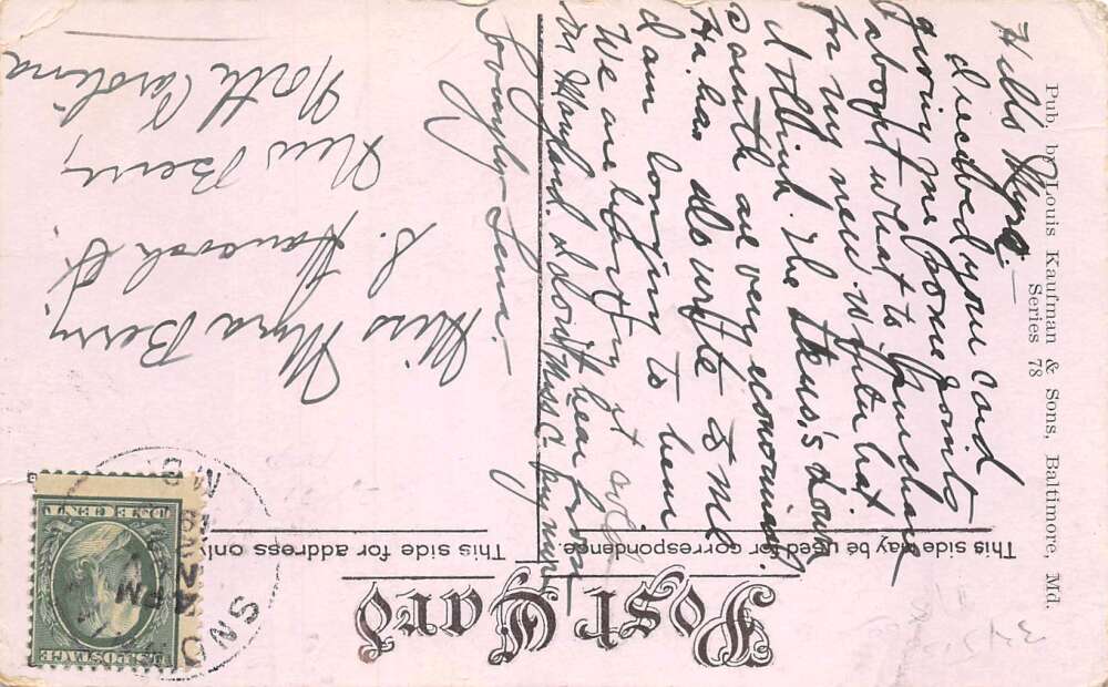 Snow Hill Maryland Whatcoat ME Church Vintage Postcard AA58271 - Image 2