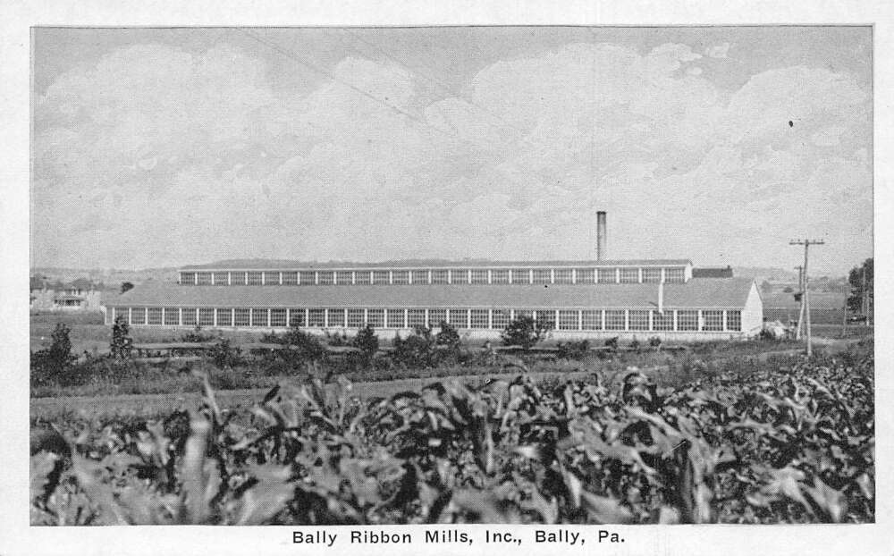 Bally Pennsylvania Bally Ribbon Mills Vintage Postcard AA58298 Mary L