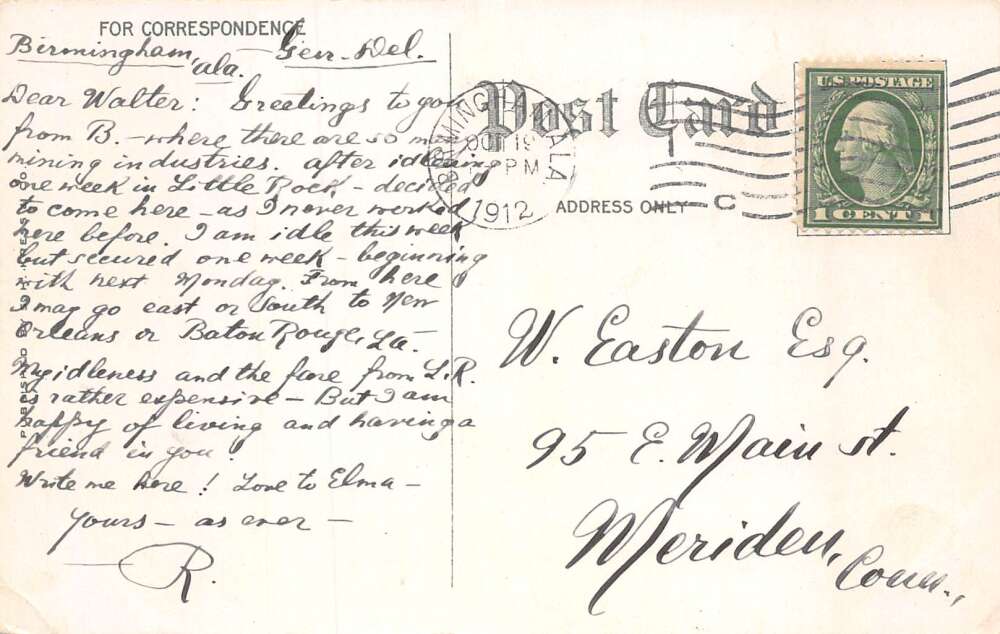 Birmingham Alabama Ensley Steel Mill Vintage Postcard AA58551 - Image 2