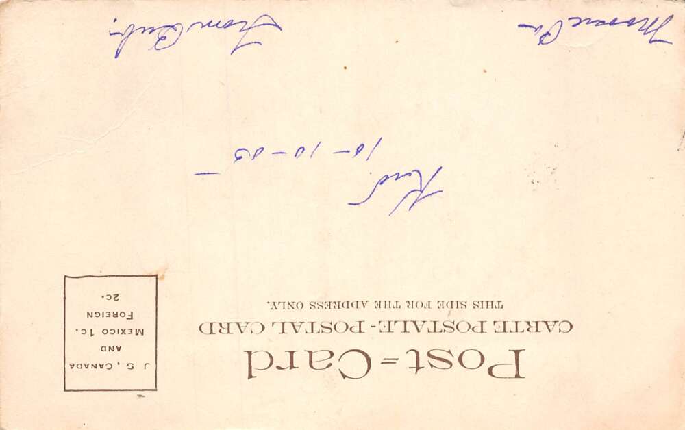 Greetings "Good Luck" Clown Juggling with Dog Vintage Postcard AA58996 - Image 2