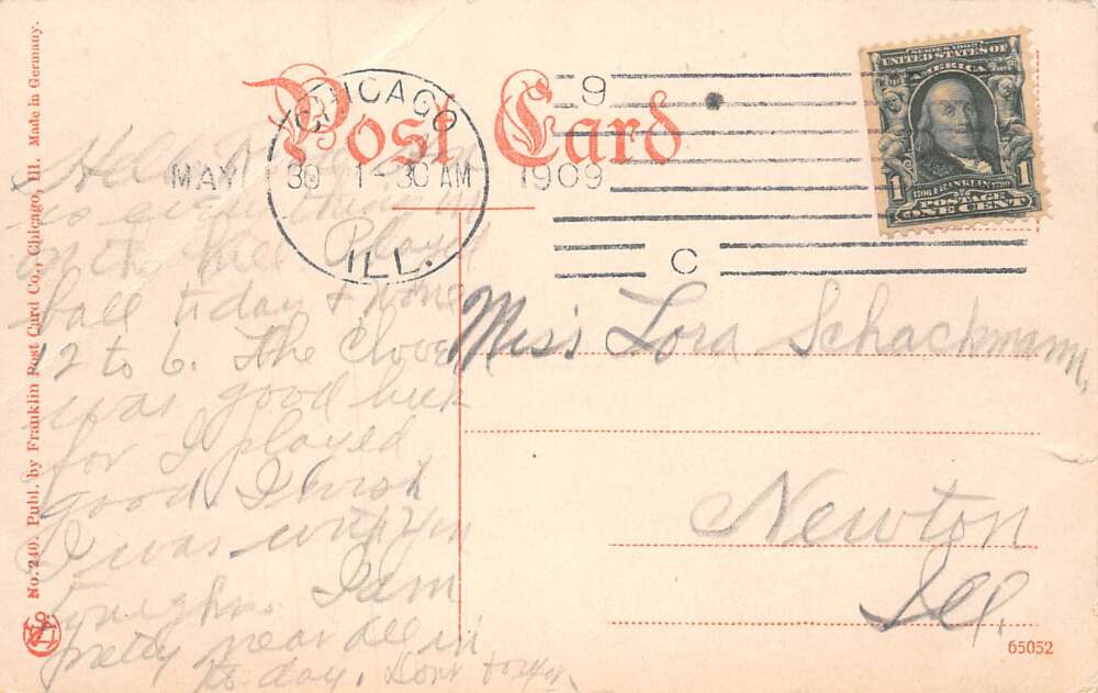 Chicago Illinois Baseball Stadium Sports Vintage Postcard AA60070 - Image 2