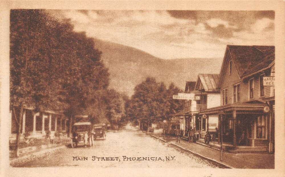 Phoenicia New York Main Street Vintage Postcard AA60792 Mary L