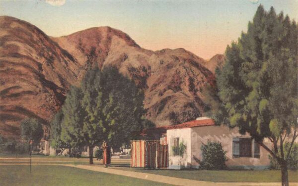 Indio California Palms Springs La Quinta Hotel Hand Colored Postcard AA63747