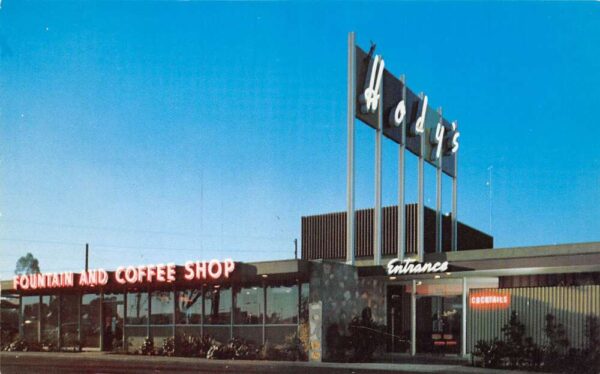 Los Altos California Hody's Fountain and Coffee Shop Vintage Postcard AA63751