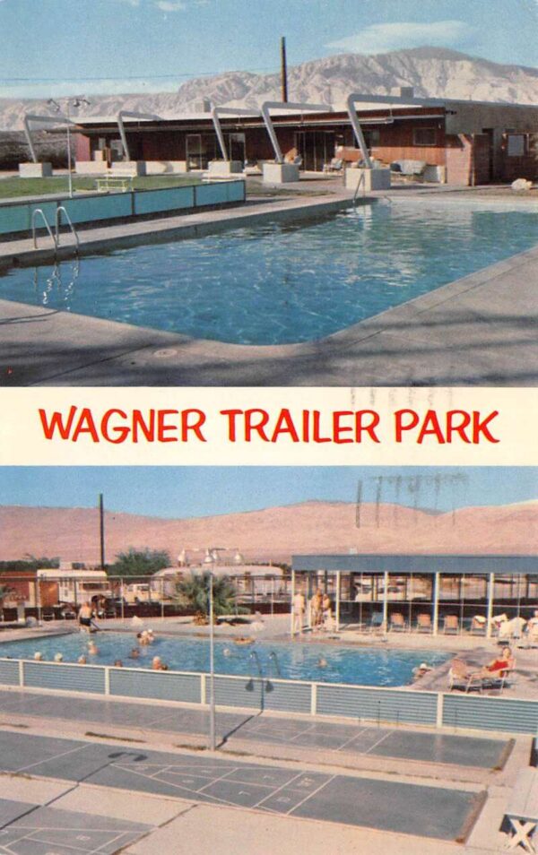 Desert Hot Springs California Wagner Trailer Park Swimming Pool PC AA63778