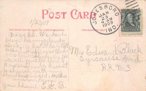 Jonesboro Indiana Rubber and Insulated Wire Co Factory Vintage Postcard AA63809 - Image 2