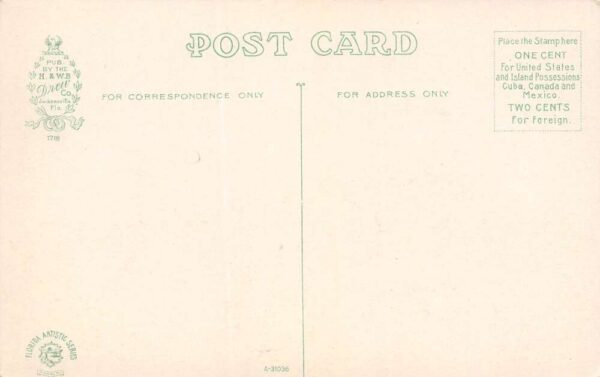 Orlando Florida Watkins Block 10 Cent Store and Bank Vintage Postcard U10 - Image 2
