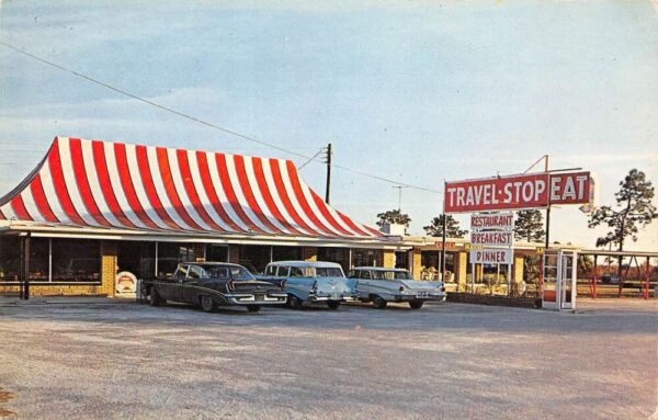 New Port Richey Florida Vermillion's Travel Stop Restaurant Vintage PC U26