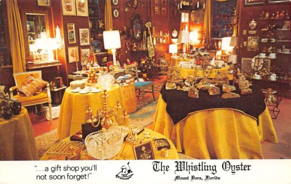 Mount Dora Florida The Whistling Oyster Dining Room Vintage Postcard U29