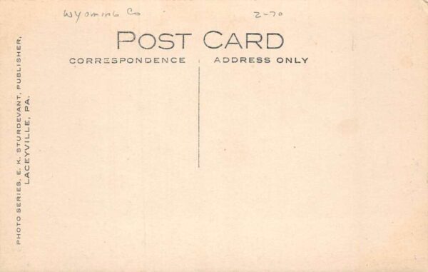 Rocky Forest Pennsylvania Wyoming County Lone Rock Real Photo Postcard AA63882 - Image 2