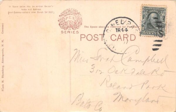 Alamogordo New Mexico First National Bank Street Scene Vintage Postcard AA63888 - Image 2