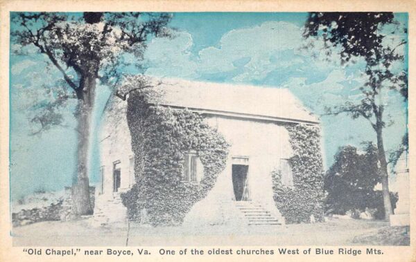 Boyce Virginia Old Chapel Exterior View Vintage Postcard AA63899