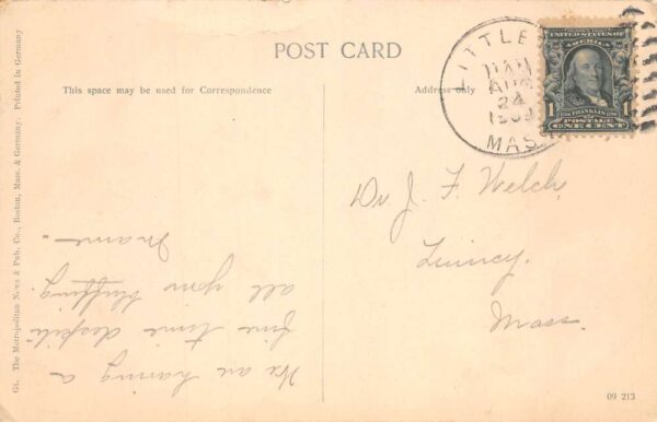 Littleton Massachusetts Sanderson Street and Store Vintage Postcard AA63951 - Image 2