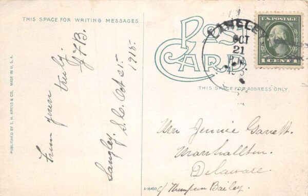 Augusta Georgia Cotton Ginnery Vintage Postcard AA63961 - Image 2