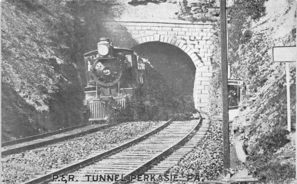 Perkasie Pennsylvania Railroad Tunnel Vintage Postcard AA63974