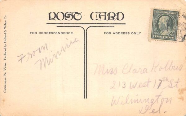 Catasauqua Pennsylvania National Bank Vintage Postcard AA63976 - Image 2
