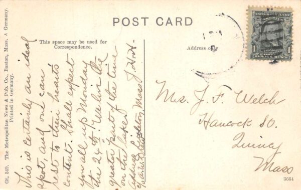 Littleton Massachusetts Brookside Camp Vintage Postcard AA63995 - Image 2