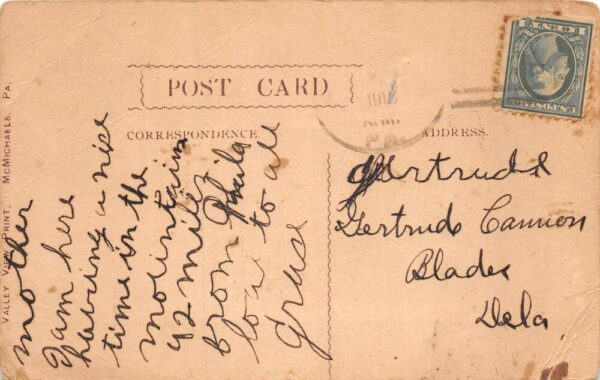 Jonas Pennsylvania A Cozy Nook Scenic View Vintage Postcard AA64024 - Image 2