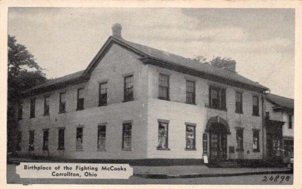 Carrollton Oregon Birthplace of the Fighting McCooks Vintage Postcard AA64033