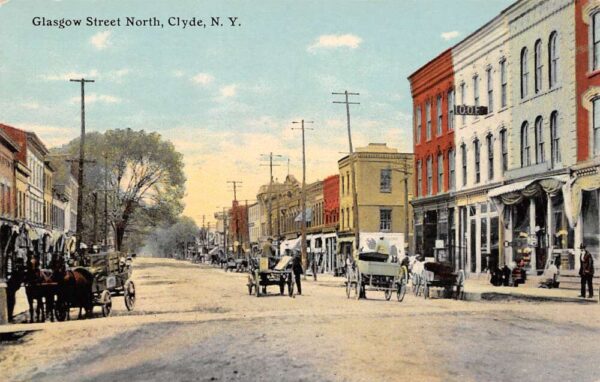 Clyde New York Glasgow Street North Vintage Postcard U545