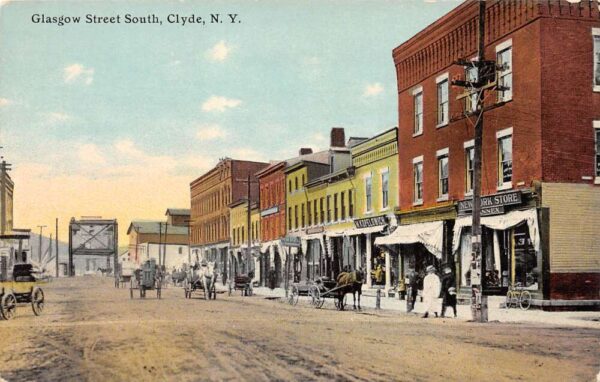 Clyde New York Glasgow Street South Vintage Postcard U546