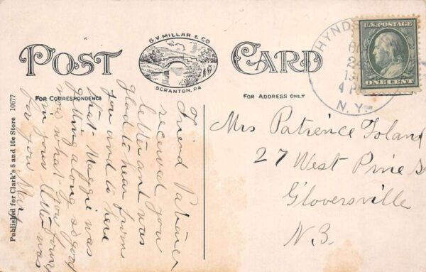Cobleskill New York Grand Street Residential Area Vintage Postcard U566 - Image 2