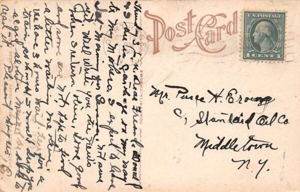 Carthage New York State Street Town View Vintage Postcard U570 - Image 2