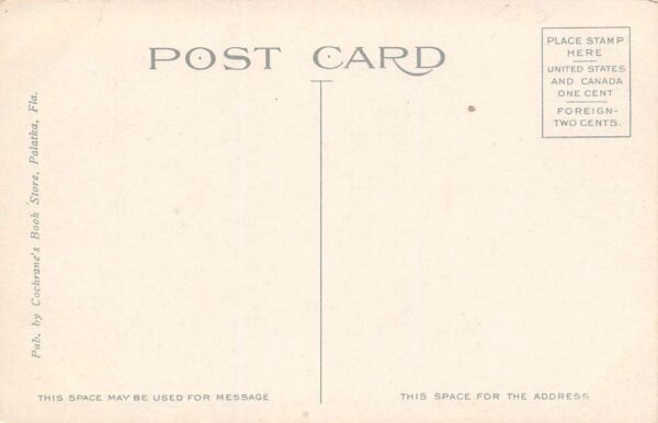 De Land Florida Woodland Boulevard Businesses Vintage Postcard U584 - Image 2