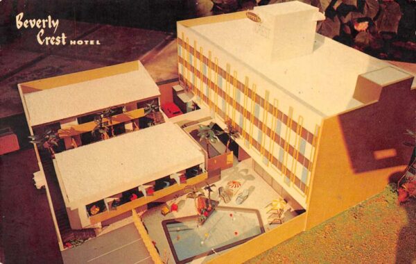 Beverly Hills California Beverly Crest Hotel Aerial of Hotel & Pool PC U615