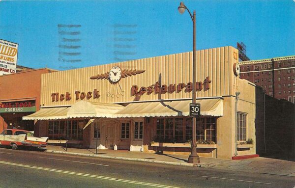 Hollywood California Tik Tok Restaurant Exterior Façade Vintage Postcard U630
