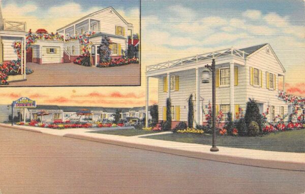 Dana Point California Plantation Motel Auto Hotel Exterior Views Postcard U662
