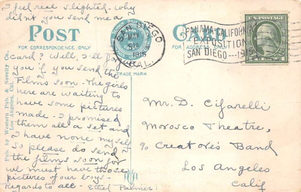 San Diego California The Ernsting Company Jewelry Store Interior Postcard U725 - Image 2