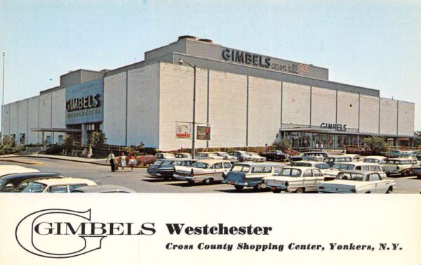 Yonkers New York Gimbels Westchester Department Store Exterior Postcard U806