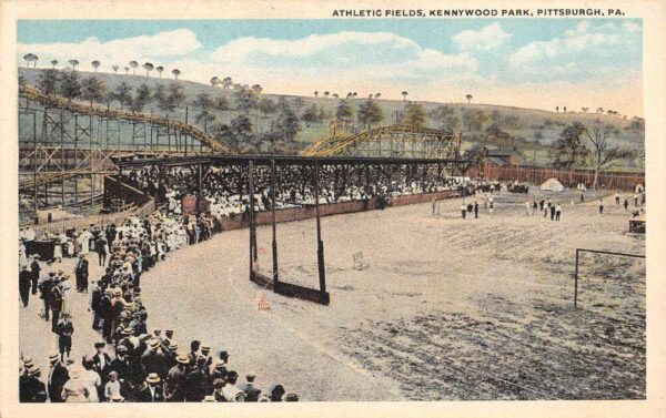 Pittsburg Pennsylvania Kennywood Park Athletic Fields Vintage Postcard U868