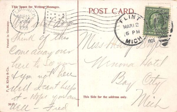 Flint Michigan Oak Grove Sanitarium Vintage Postcard AA64203 - Image 2