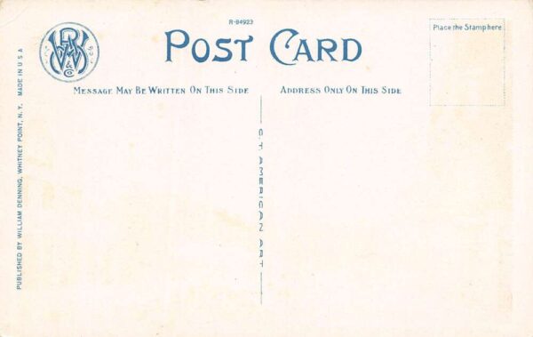 Whitney Point New York Main Street Looking West Vintage Postcard U909 - Image 2