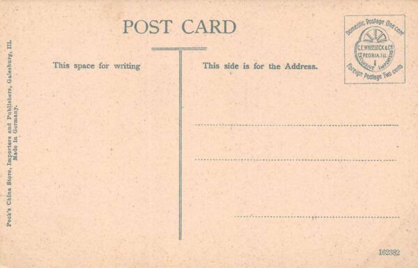 Galesburg Illinois The Auditorium Theatre Exterior Vintage Postcard U922 - Image 2